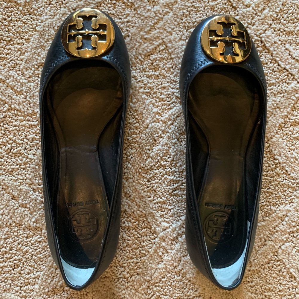Black Tory Burch Flats